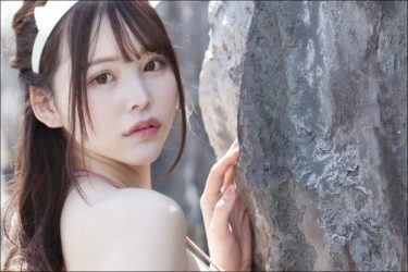 七瀬ルナ、まるで天使…カチューシャ水着で白肌輝く奇跡のボディライン