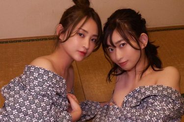 倉持由香、鈴木咲と太もも迫るしっぽり浴衣ツーショット
