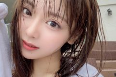 まるぴ、濡れ髪の美貌と谷間に「ガチ恋不可避」