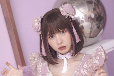 えなこ、かわいさ120％の桃色チャイナ