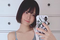 かれしちゃん、ほっそり太ももから覗く魅惑ゾーン