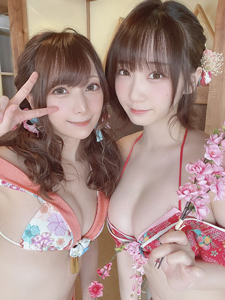 宮本彩希＆伊織もえ、色白美ボディ競演の画像2