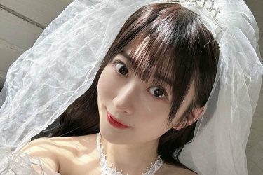 メイリ、純白のノーブラ花嫁