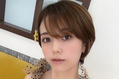 絃花みき、水玉シースルーのヌーディバスト