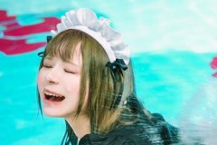 非公開: 雪見きゆ、メイド服×水しぶきの意味深ショット