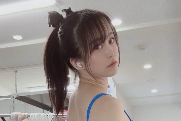伊藤しずな、競泳水着のド迫力豊満ヒップ