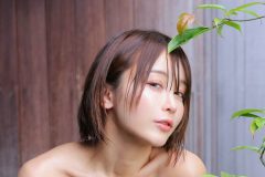 いくみ、布一枚で限界超え露天風呂ショット