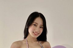 澄田綾乃、こんもりバストのスレンダーボディ