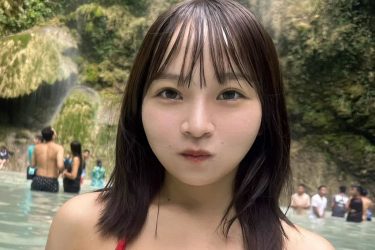 大嶋みく、滝とたわわバストで究極の癒し