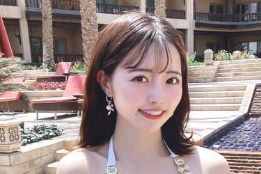 森香穂、オリエンタルな白ビキニ美女