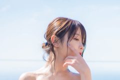 いくみ、タオル一枚のギリギリショット