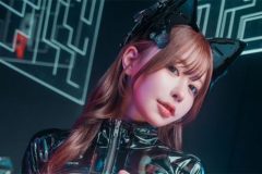 白田まい、大胆チャック下げ美女