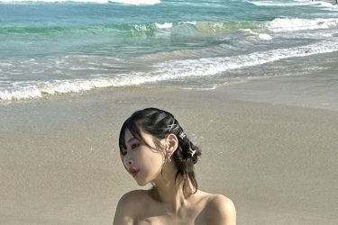 花宮いのり、海辺の絶景美ボディ