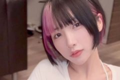 yunocy、ショーパンちょい脱ぎ